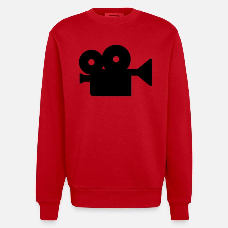 camera - Sweat bio épais oversize fabriqué en UE - rouge