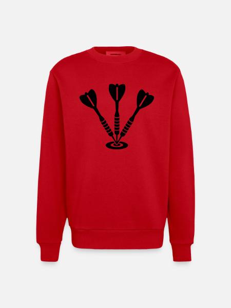 Darts - Sweat bio épais oversize fabriqué en UE - rouge