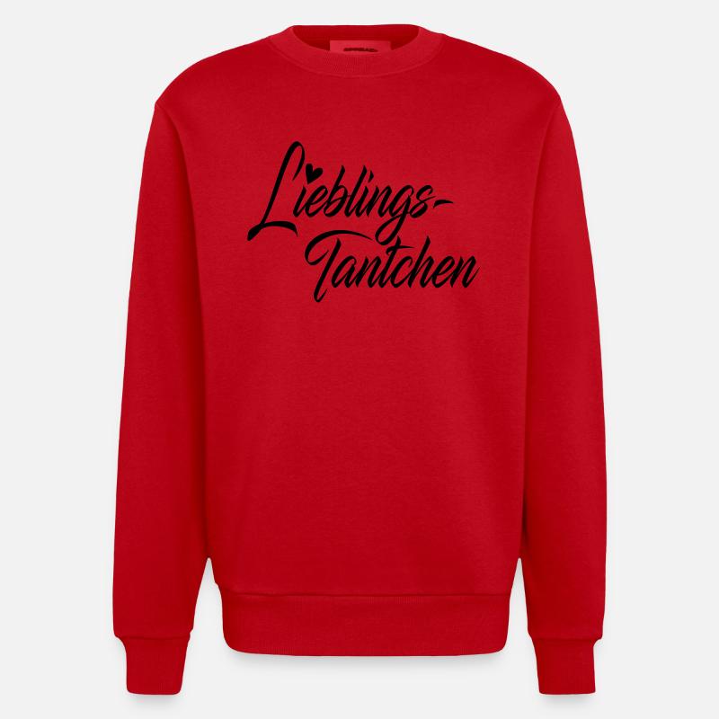 Lieblingstantchen - Heavyweight Oversized Organic Crew Neck Made in EU - Rot