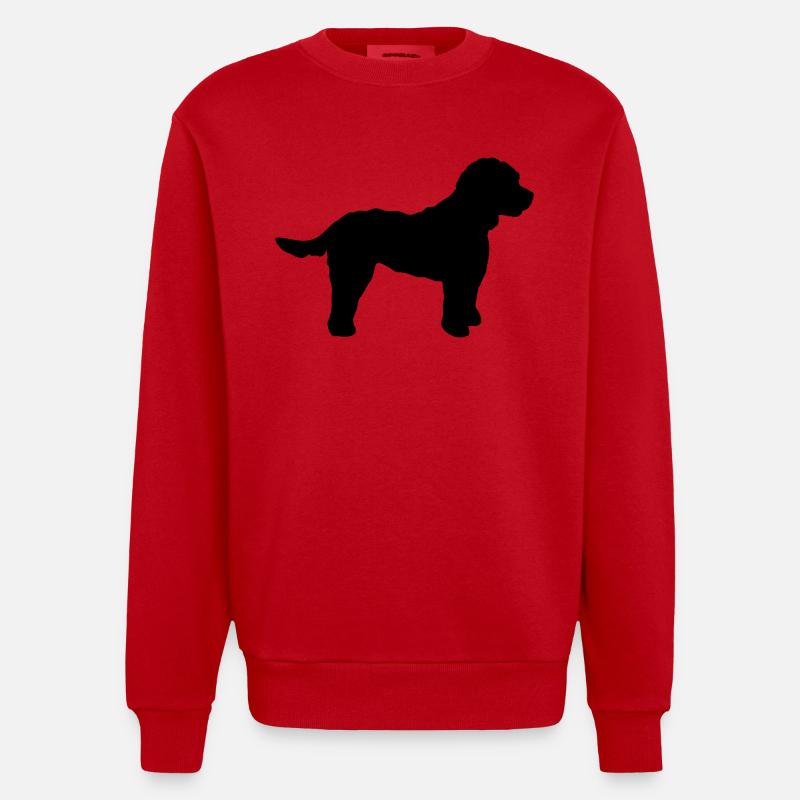 Cockapoo - Heavyweight Oversized Organic Crew Neck Made in EU - Rot
