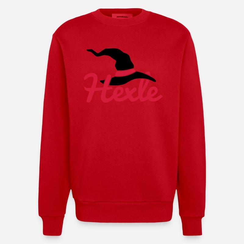 Hexle - Heavyweight Oversized Organic Crew Neck Made in EU - Rot
