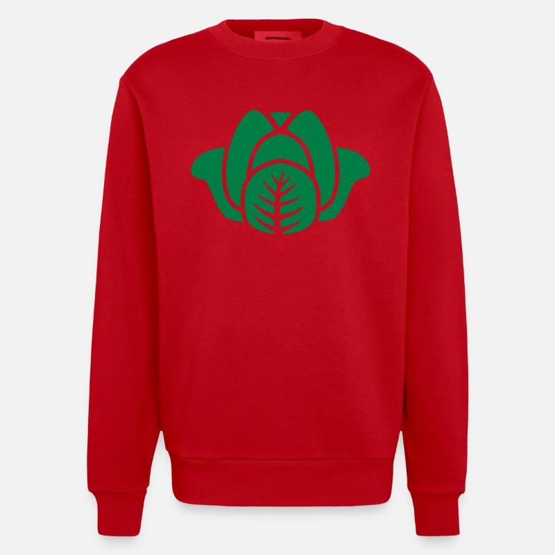 Salat - Heavyweight Oversized Organic Crew Neck Made in EU - Rot