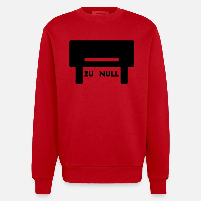 tischkicker kicker - Heavyweight Oversized Organic Crew Neck Made in EU - Rot