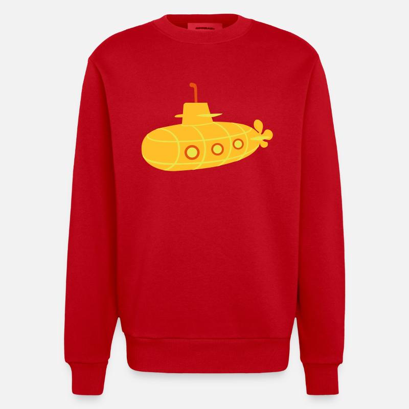 U-Boot - Heavyweight Oversized Organic Crew Neck Made in EU - Rot