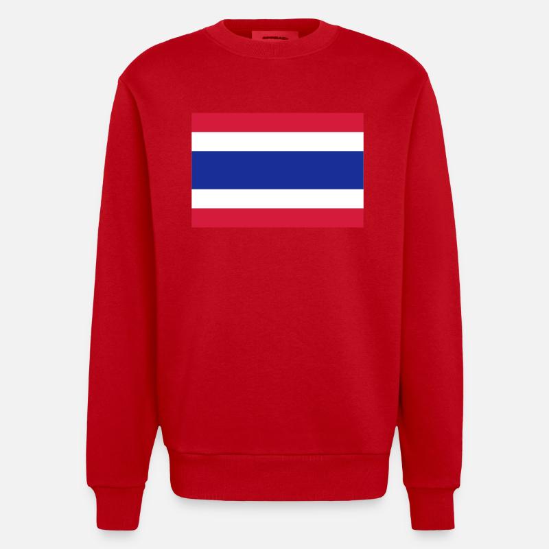 Thaïlande - Sweat bio épais oversize fabriqué en UE - rouge