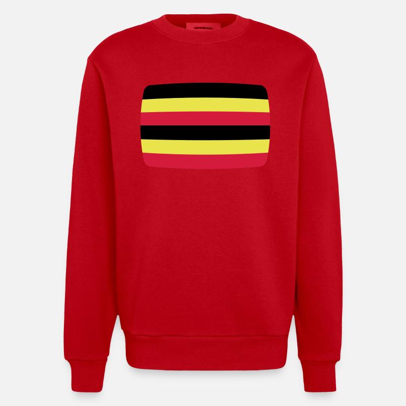 Ouganda Ouganda Drapeau ougandais - Sweat bio épais oversize fabriqué en UE - rouge