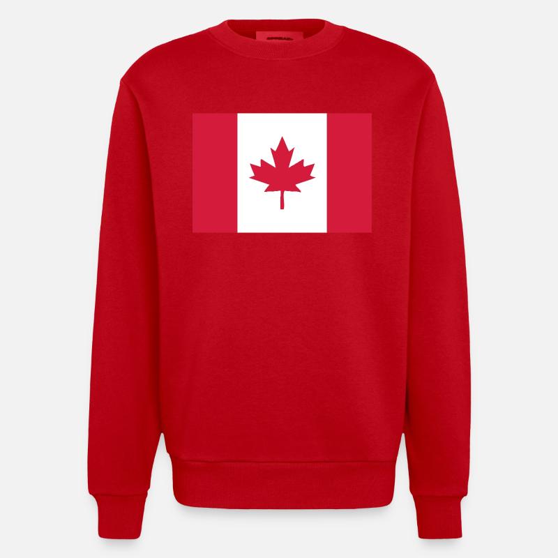 Canada - Sweat bio épais oversize fabriqué en UE - rouge