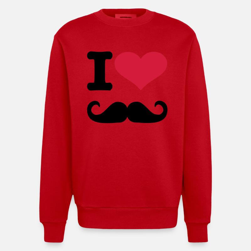 Bart - Heavyweight Oversized Organic Crew Neck Made in EU - Rot