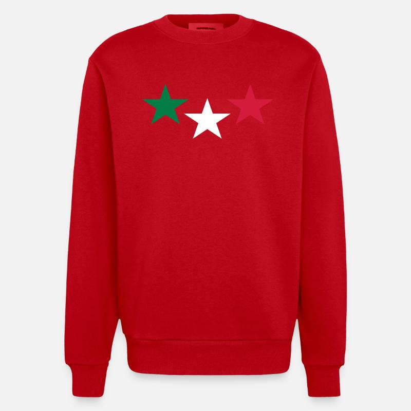 Italie - Sweat bio épais oversize fabriqué en UE - rouge