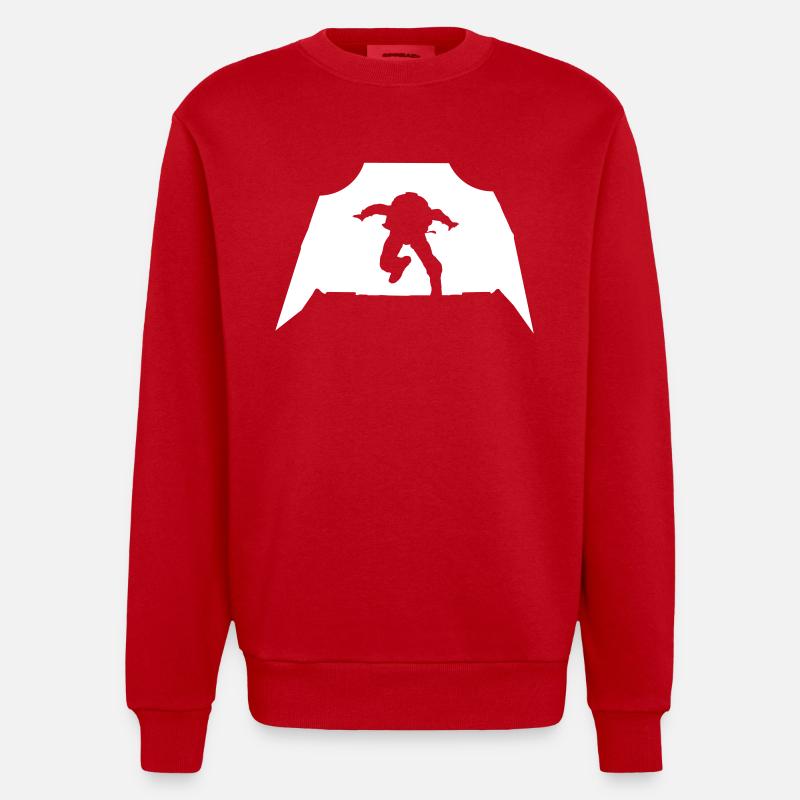 Parachutisme - Parachutisme - Sweat bio épais oversize fabriqué en UE - rouge