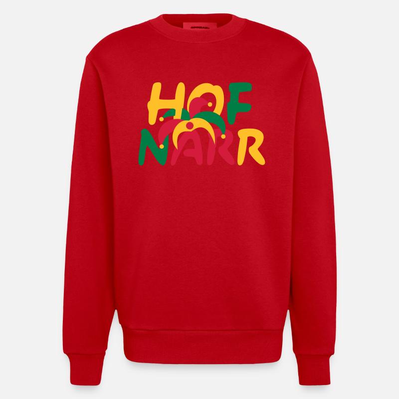 FARCEUR - Sweat bio épais oversize fabriqué en UE - rouge