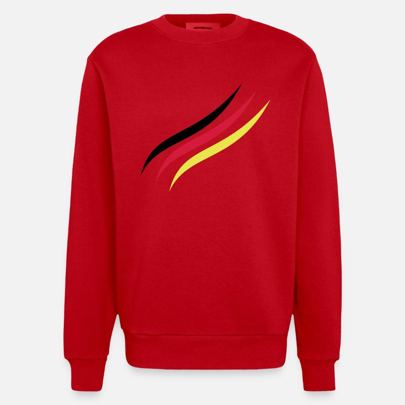 German Line - Heavyweight Oversized Organic Crew Neck Made in EU - Rot