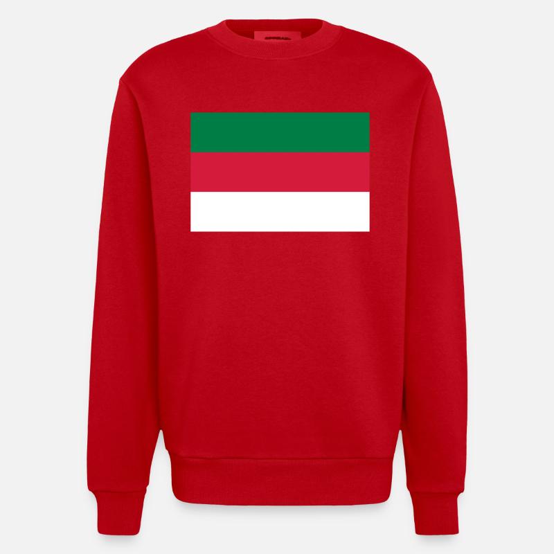 Helgoland - Heavyweight Oversized Organic Crew Neck Made in EU - Rot