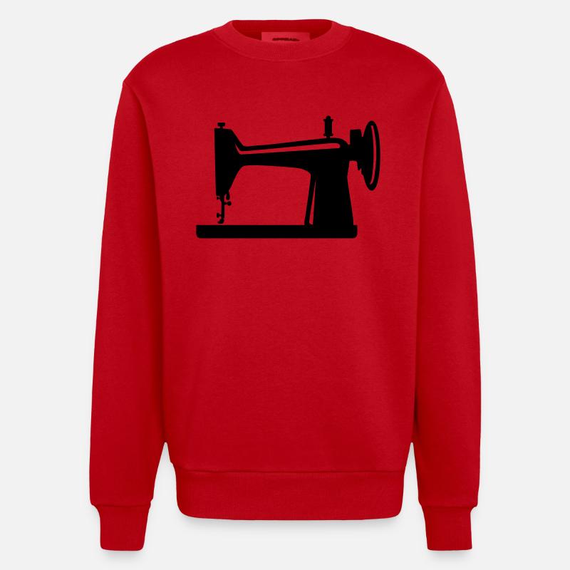 Couseuse - Sweat bio épais oversize fabriqué en UE - rouge