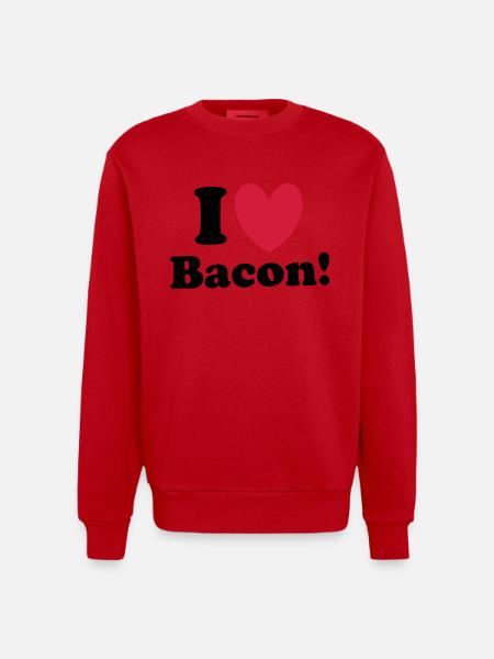 Bacon - Heavyweight Oversized Organic Crew Neck Made in EU - Rot
