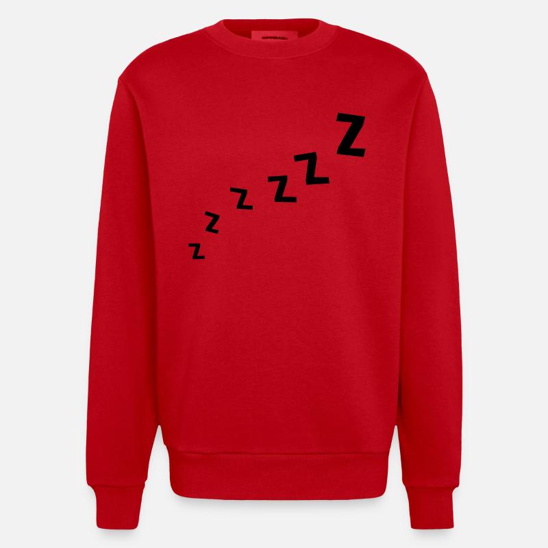 Zzzzzzz - Sweat bio épais oversize fabriqué en UE - rouge