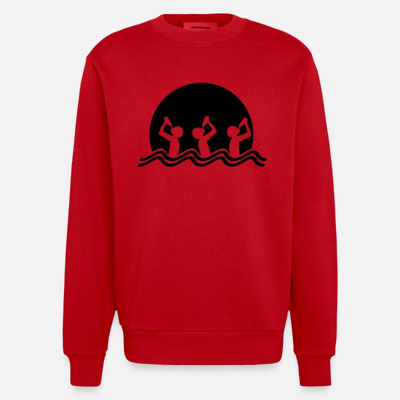 Beach Drinking Team - Sweat bio épais oversize fabriqué en UE - rouge