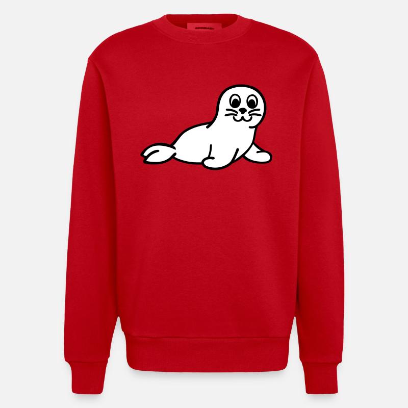 Robbe - Heavyweight Oversized Organic Crew Neck Made in EU - Rot