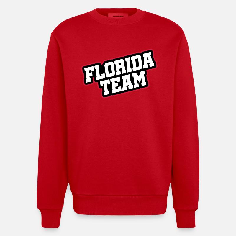 Équipe de Floride - Sweat bio épais oversize fabriqué en UE - rouge