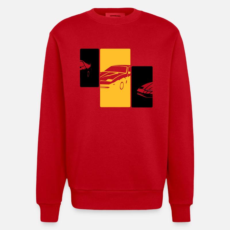 transam1 - Sweat bio épais oversize fabriqué en UE - rouge