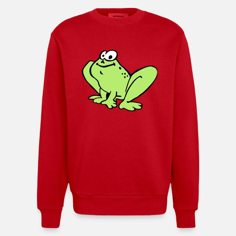 Toad - Heavyweight Oversized Organic Crew Neck Made in EU - red