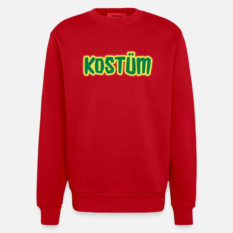 Das perfekte Kostüm - Heavyweight Oversized Organic Crew Neck Made in EU - Rot