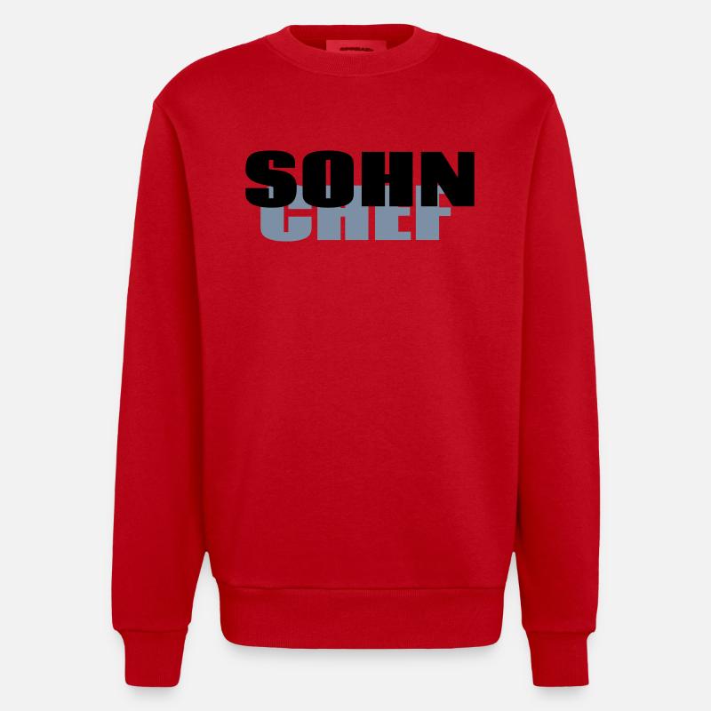 Sohn Chef - Heavyweight Oversized Organic Crew Neck Made in EU - Rot