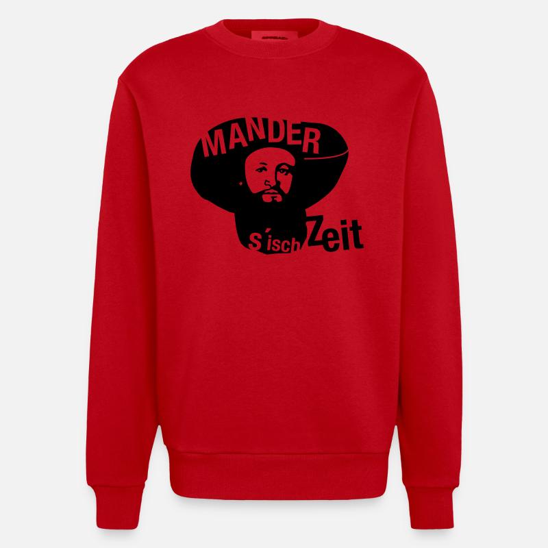 Andreas Hofer 2 - Heavyweight Oversized Organic Crew Neck Made in EU - Rot