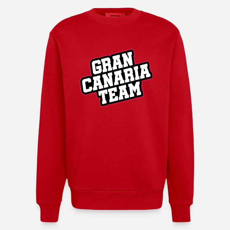 L’équipe de Gran Canaria - Sweat bio épais oversize fabriqué en UE - rouge