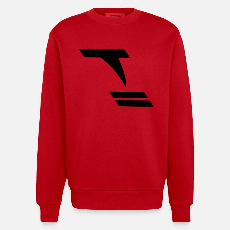 Tornado - Heavyweight Oversized Organic Crew Neck Made in EU - Rot