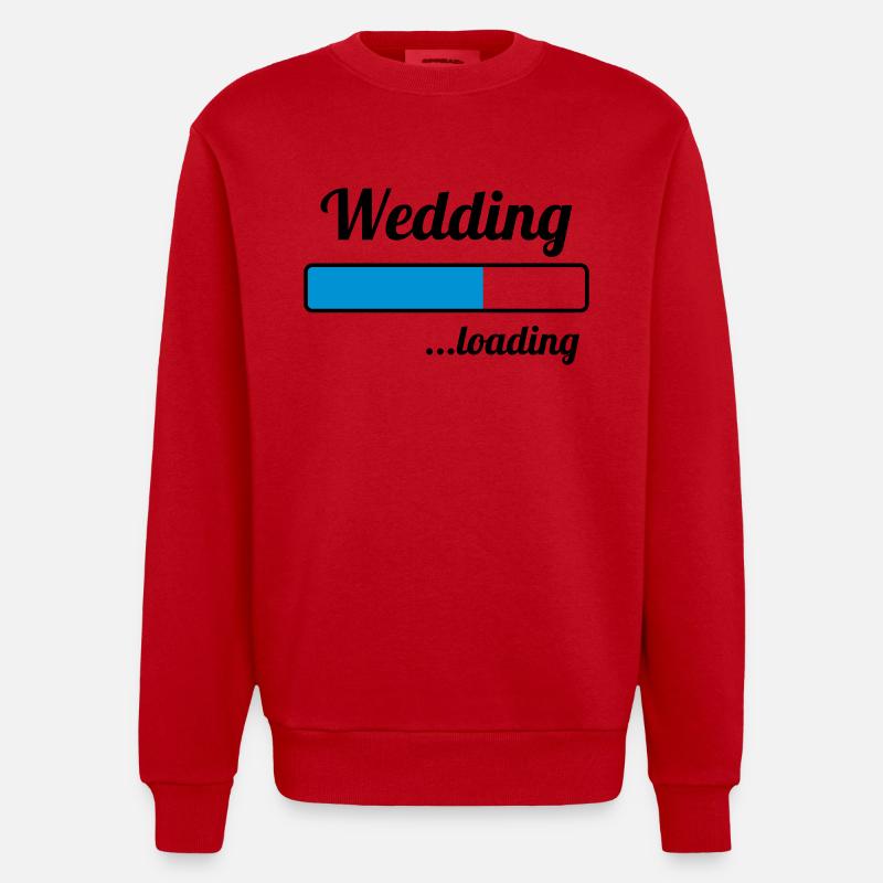 Wedding ...loading - Sweat bio épais oversize fabriqué en UE - rouge