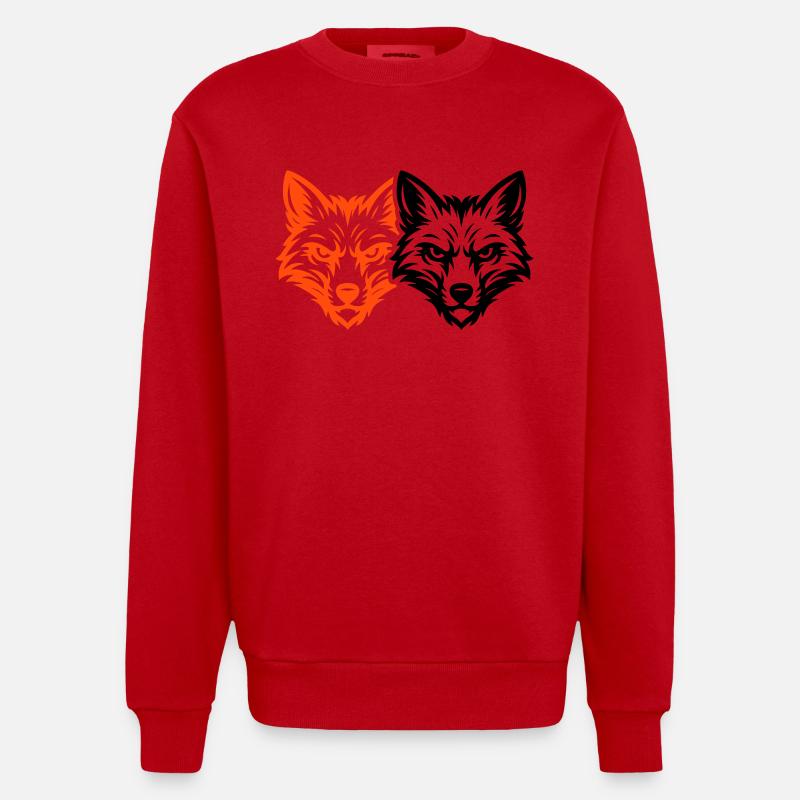 L’équipe Fox Head - Sweat bio épais oversize fabriqué en UE - rouge