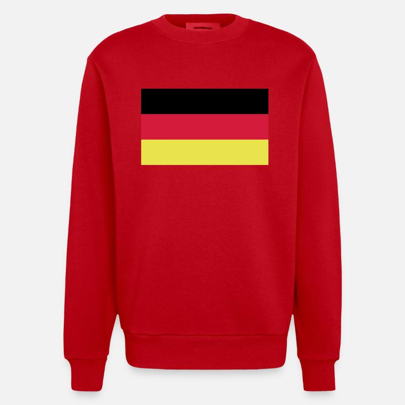 Germany - Sweat bio épais oversize fabriqué en UE - rouge