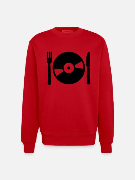 Vinyl - Sweat bio épais oversize fabriqué en UE - rouge
