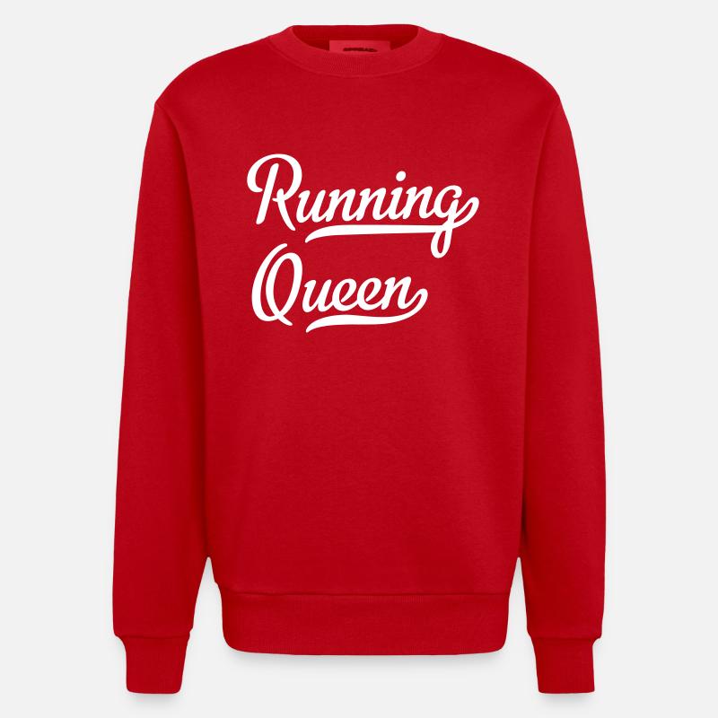 Reine de la course - Sweat bio épais oversize fabriqué en UE - rouge