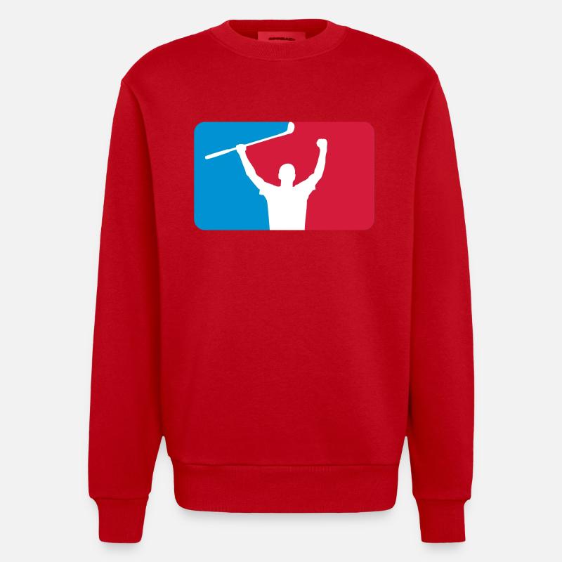 Golfer - Heavyweight Oversized Organic Crew Neck Made in EU - Rot