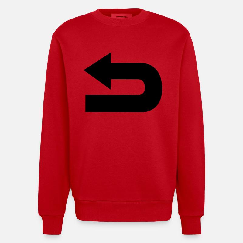 pfeil - Heavyweight Oversized Organic Crew Neck Made in EU - Rot