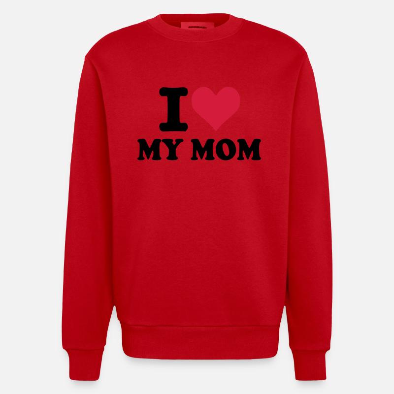 Mutter - Mom - Heavyweight Oversized Organic Crew Neck Made in EU - Rot