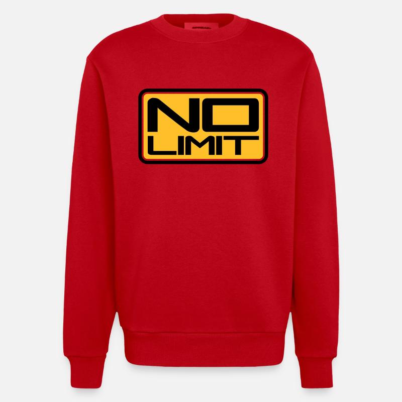 No Limit Shield - Sweat bio épais oversize fabriqué en UE - rouge