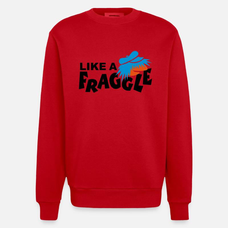COMME UN Fraggle - Sweat bio épais oversize fabriqué en UE - rouge