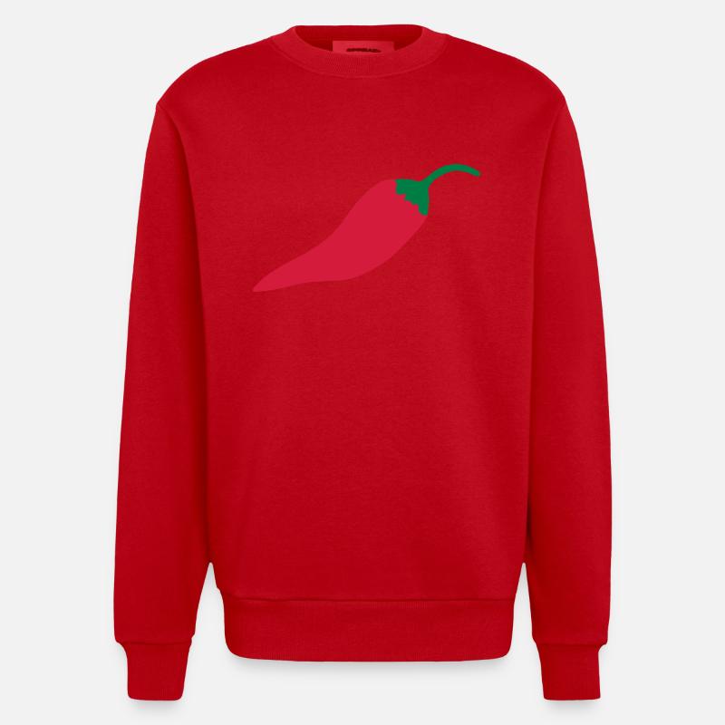 Chilli - Sweat bio épais oversize fabriqué en UE - rouge