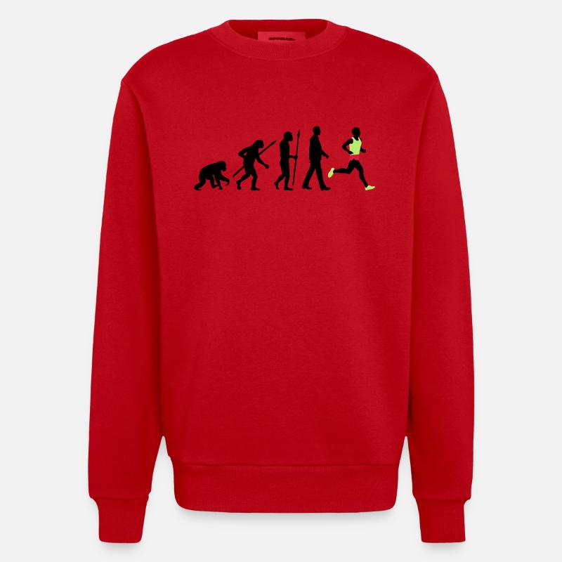 evolution_laufer_102012_a_3c - Sweat bio épais oversize fabriqué en UE - rouge