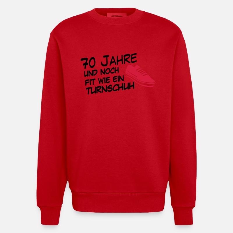 70 sneaker - Sweat bio épais oversize fabriqué en UE - rouge