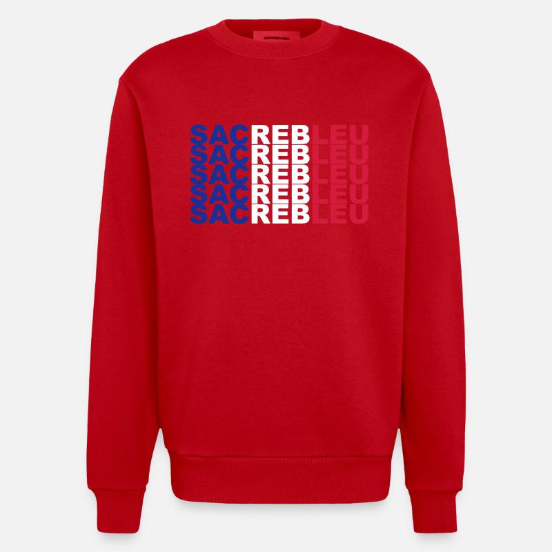 Sacrebleu - Sweat bio épais oversize fabriqué en UE - rouge