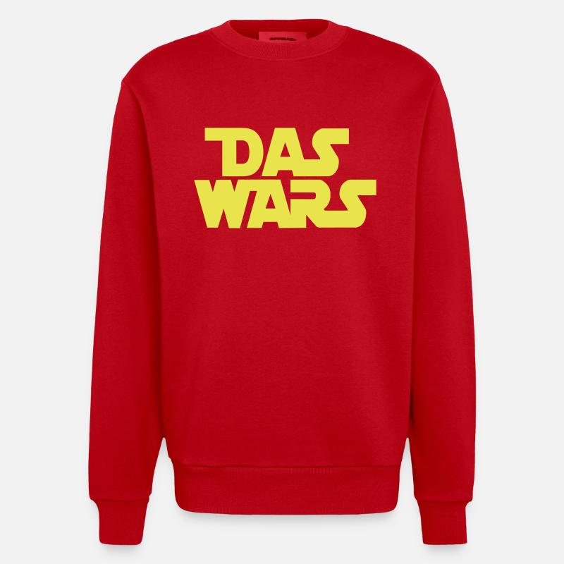 Das Wars - Heavyweight Oversized Organic Crew Neck Made in EU - Rot