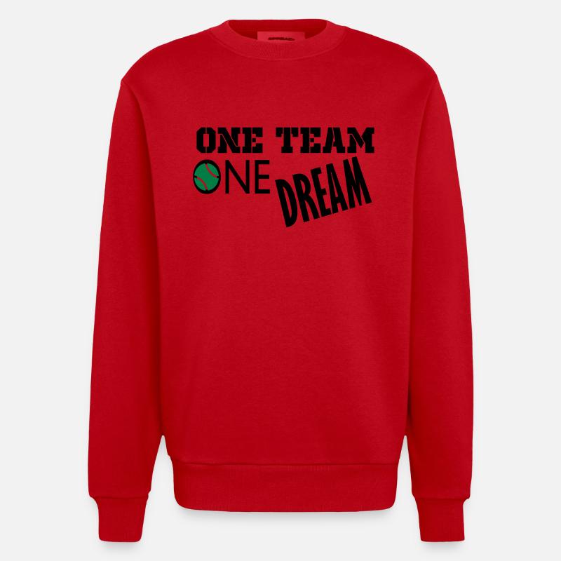un rêve - Sweat bio épais oversize fabriqué en UE - rouge