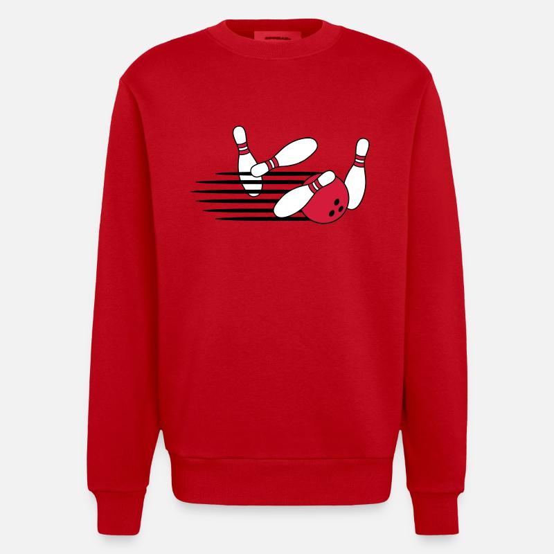 Fast Bowling Throw - Sweat bio épais oversize fabriqué en UE - rouge