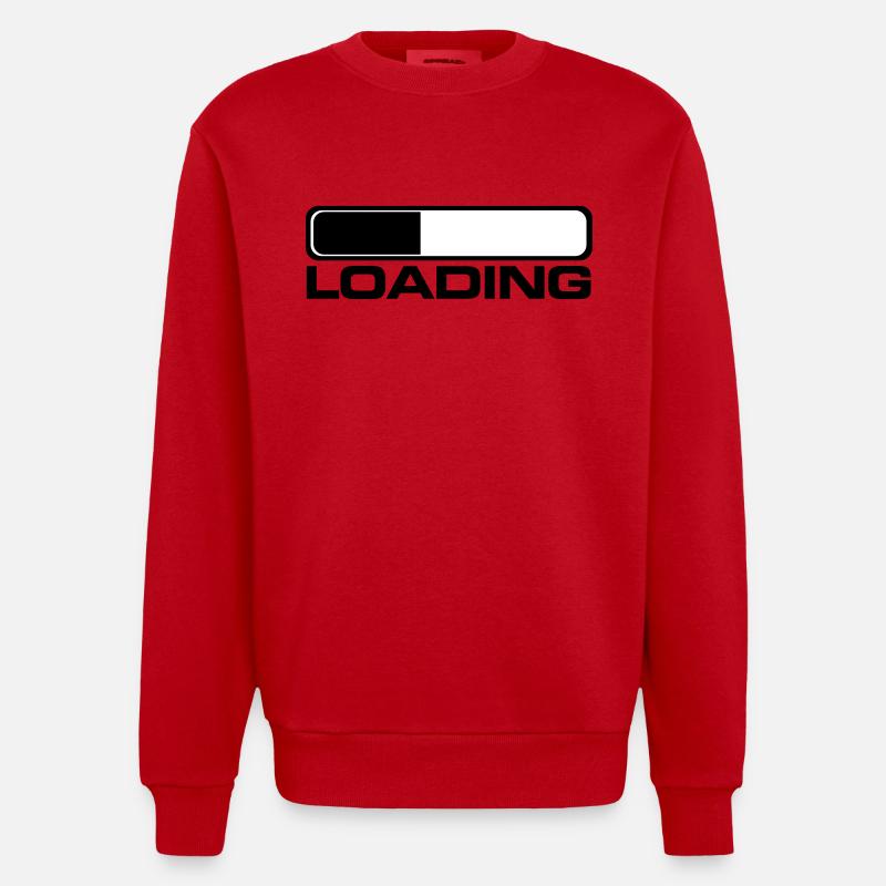 loading_f2 - Sweat bio épais oversize fabriqué en UE - rouge
