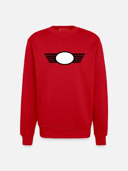 Wappen - Heavyweight Oversized Organic Crew Neck Made in EU - Rot