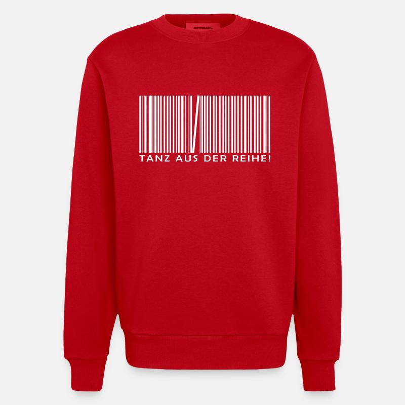 code - Heavyweight Oversized Organic Crew Neck Made in EU - Rot